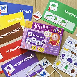 Логічні ігри Вивчай кольори Ранок 24 картки укр. 918001