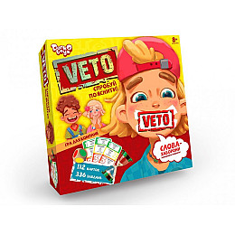 Настольная развлекательная игра Danko Toys VETO-01-01 Украинский язык