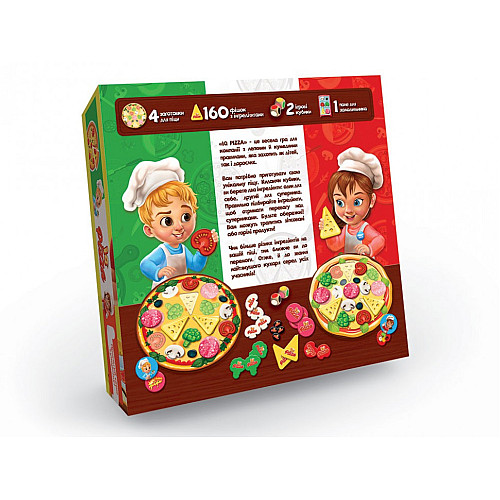 Настільна розважальна гра "IQ Pizza" Danko Toys укр. G-IP-01U