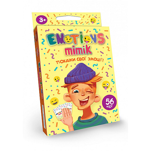 Карточная игра "Emotions Mimik" Danko Toys EM-01-01U укр