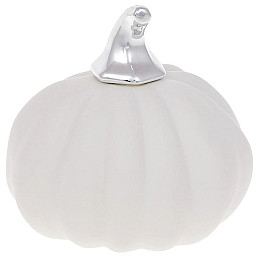 Декоративна фігурка Pumpkin білий мат з сріблом DP87197 BonaDi