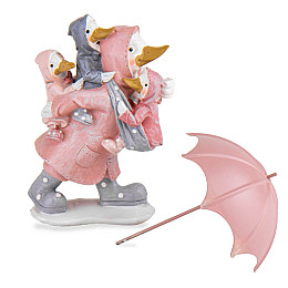 Декоративная статуэтка Mama Duck Pink 20х12х6 см Lefard AL219020