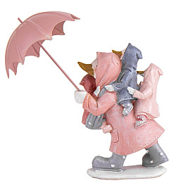 Декоративная статуэтка Mama Duck Pink 20х12х6 см Lefard AL219020