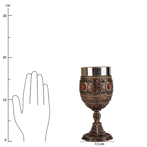 Статуетка у вигляді давнього грааля 17,5 см AL219099 Veronese