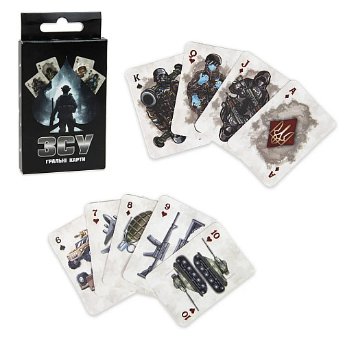 Карточная игра "ВСУ" Strateg 30789 на украинском языке