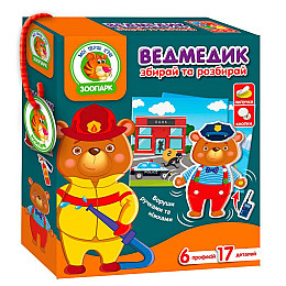 Игра с подвижными деталями Vladi Toys Мишка (VT2109-04)