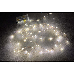 Гірлянда світлодіодна A-PLUS НА БАТАРЕЙКАХ 4 м 80 діодів LED, жовтий колір