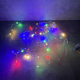Гірлянда світлодіодна A-PLUS НА БАТАРЕЙКАХ 5 м 50 діодів LED, різнокольорова