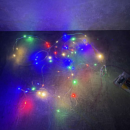 Гірлянда світлодіодна A-PLUS НА БАТАРЕЙКАХ 5 м 50 діодів LED, різнокольорова