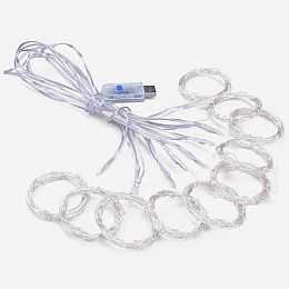 Гирлянда светодиодная USB 2*2 м LED A-PLUS белый цвет 8948