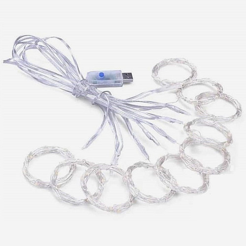 Гирлянда светодиодная USB 2*2 м LED A-PLUS белый цвет 8948