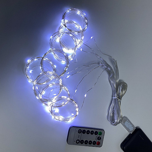 Гирлянда светодиодная USB 2*2 м LED A-PLUS белый цвет 8948