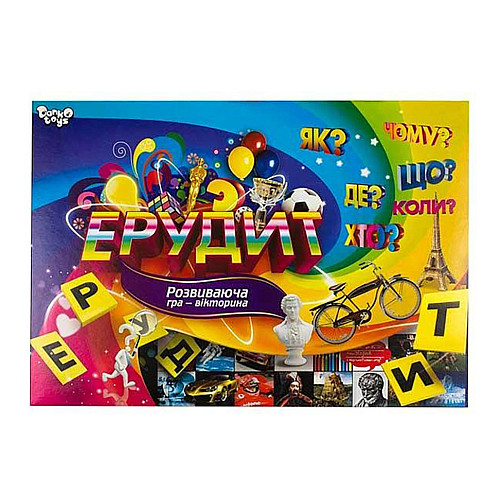 Настольная игра "Эрудит" Danko Toys DTG26-U на украинском языке