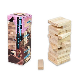 Настольная игра "Jenga Tale" Strateg 30966 48 брусков на украинском языке
