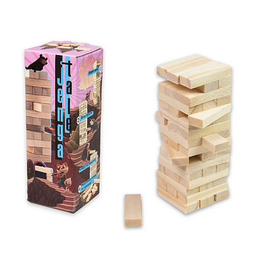 Настольная игра "Jenga Tale" Strateg 30966 48 брусков на украинском языке