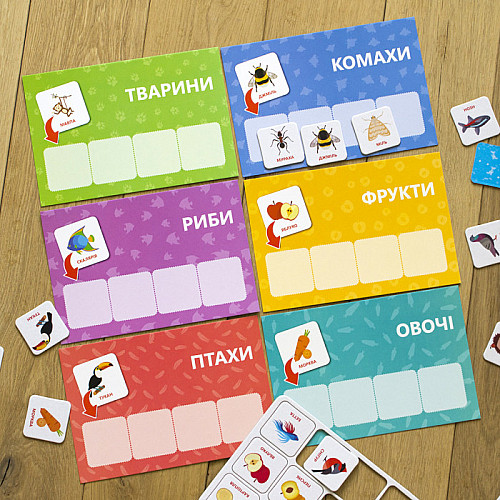 Логические игры "Подбирай по содержанию" Ранок 24 карточки укр. 918003