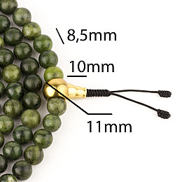 Чотки з нефриту HandiCraft 108 намистин 8.5 мм (27586)