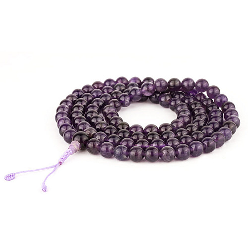Чотки з аметисту HandiCraft 108 намистин 8.5 мм (27587)
