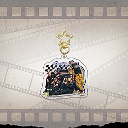 Брелок акриловый Стрей Кидс Stray Kids сине-черный (22932) Bioworld