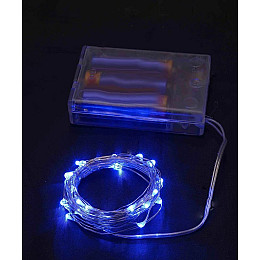 Гирлянда SEZ Роса на батарейках 30 LED 3.3 м Синий (1976-02)