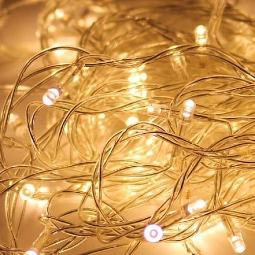 Гирлянда светодиодная LED DL 300 15 м Белый теплый (411766)