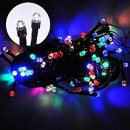 Светодиодная гирлянда Led Кристаллы на 500 светодиодов электрическая с контроллером разноцветный