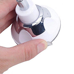 Зеркало на присоске с LED подсветкой круглое Flexible White (10672-hbr)