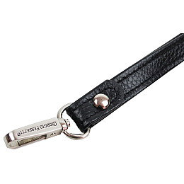Кожаний ремінець на зап'ястя для сумки з карабіном Giorgio Ferretti Чорний (S1645404)
