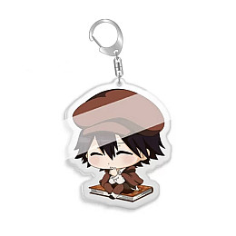 Брелок акриловый Bioworld Дазай Осаму Dazai Osamu Литературные гении Бродячие Псы Bungo Stray Dogs (23071)