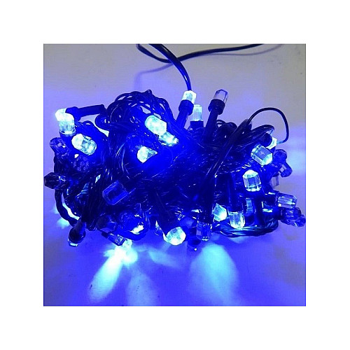 Світлодіодна гірлянда Led "Кристали" на 500 світлодіодів електрична з контролером Синій