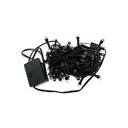 Светодиодная гирлянда Led на 100 светодиодов "Кристаллы" электрическая с контроллером Теплый белый