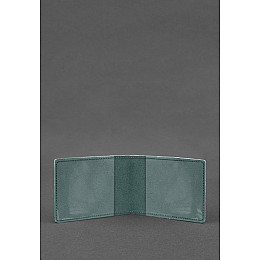 Шкіряна обкладинка для посвідчення інваліда війни зелена BlankNote