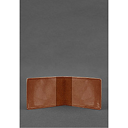 Шкіряна обкладинка для посвідчення інваліда війни світло-коричнева BlankNote