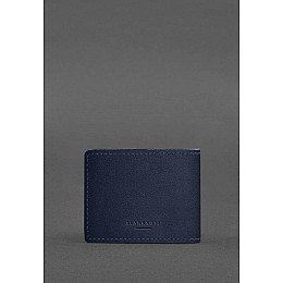 Шкіряна обкладинка для посвідчення інваліда війни темно-синя BlankNote