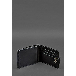 Шкіряна обкладинка- портмоне для посвідчення учасника бойових дій (УБД) Чорна BlankNote