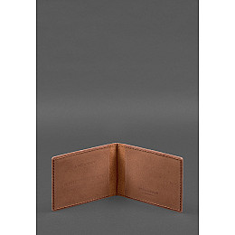 Шкіряна обкладинка для посвідчення інваліда війни світло-коричнева Crazy Horse BlankNote