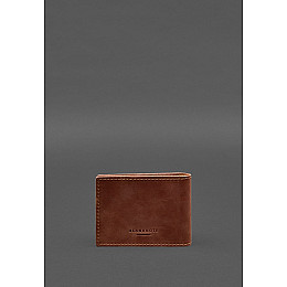 Шкіряна обкладинка для посвідчення інваліда війни світло-коричнева Crazy Horse BlankNote