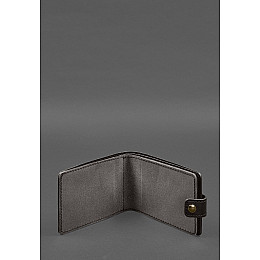 Шкіряна обкладинка- портмоне для посвідчення учасника бойових дій (УБД) Темно-коричнева BlankNote