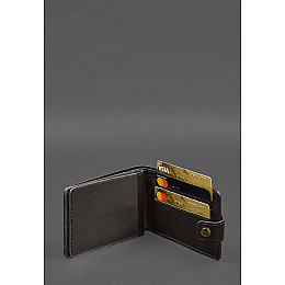 Шкіряна обкладинка- портмоне для посвідчення учасника бойових дій (УБД) Темно-коричнева BlankNote