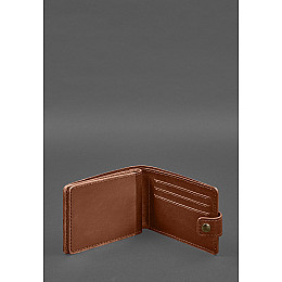 Шкіряна обкладинка- портмоне для посвідчення учасника бойових дій (УБД) Світло-коричнева BlankNote