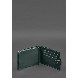 Шкіряна обкладинка- портмоне для посвідчення учасника бойових дій (УБД) Зелена BlankNote