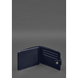 Шкіряна обкладинка- портмоне для посвідчення учасника бойових дій (УБД) Синя BlankNote