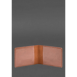 Шкіряна обкладинка для посвідчення учасника бойових дій (УБД) 2.2 світло-коричнева Crazy Horse BlankNote