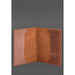 Шкіряна обкладинка для військового квитка 7.3 світло-коричнева Crazy Horse BlankNote