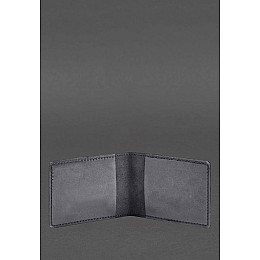 Шкіряна обкладинка для посвідчення учасника бойових дій (УБД) 2.2 синя Crazy Horse BlankNote