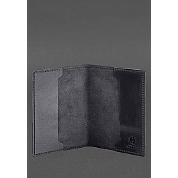 Шкіряна обкладинка для військового квитка 7.3 синій Crazy Horse BlankNote