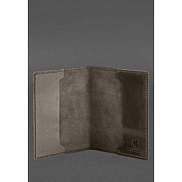 Шкіряна обкладинка для військового квитка 7.3 темно-коричневий Crazy Horse BlankNote