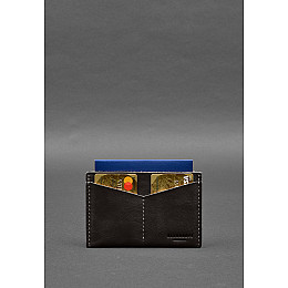 Шкіряна обкладинка-органайзер для документів 6.2 темно-коричневий краст BlankNote