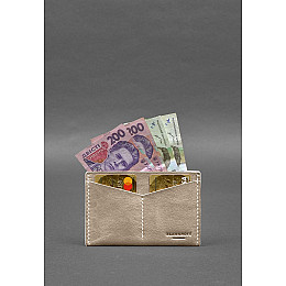 Шкіряна обкладинка-органайзер для документів 6.2 світло-бежевий краст BlankNote