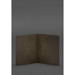 Шкіряна обкладинка для посвідчення офіцера 9.2 Темно-коричневий Crazy Horse BlankNote